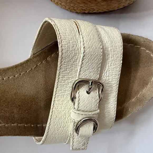 Vintage Prada Wedge Sandals | Early 1990s | Made in Italy - Picture 3 of 6